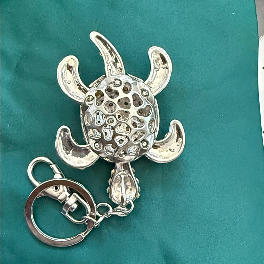Colorful Turtle Keychain with Rhinestones - Picture 7 of 16